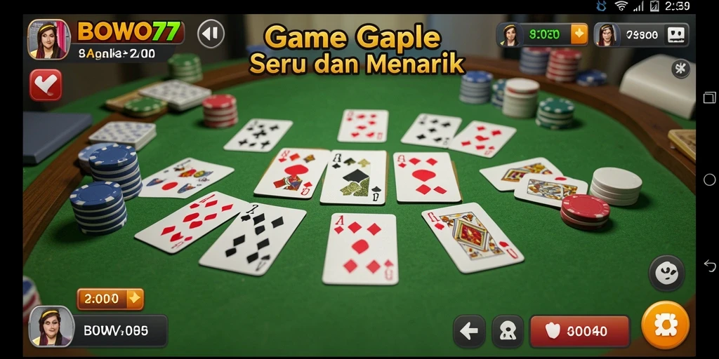 Gameplay seru Gaple yang menarik di BOWO77.
