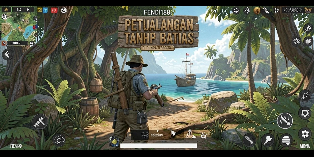 Screenshot gameplay <strong>FENDI188</strong> menampilkan pemain menjelajahi dunia terbuka yang indah.