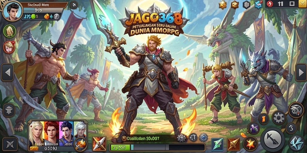 Screenshot gameplay JAGO368 menampilkan petualangan seru dalam dunia MMORPG.