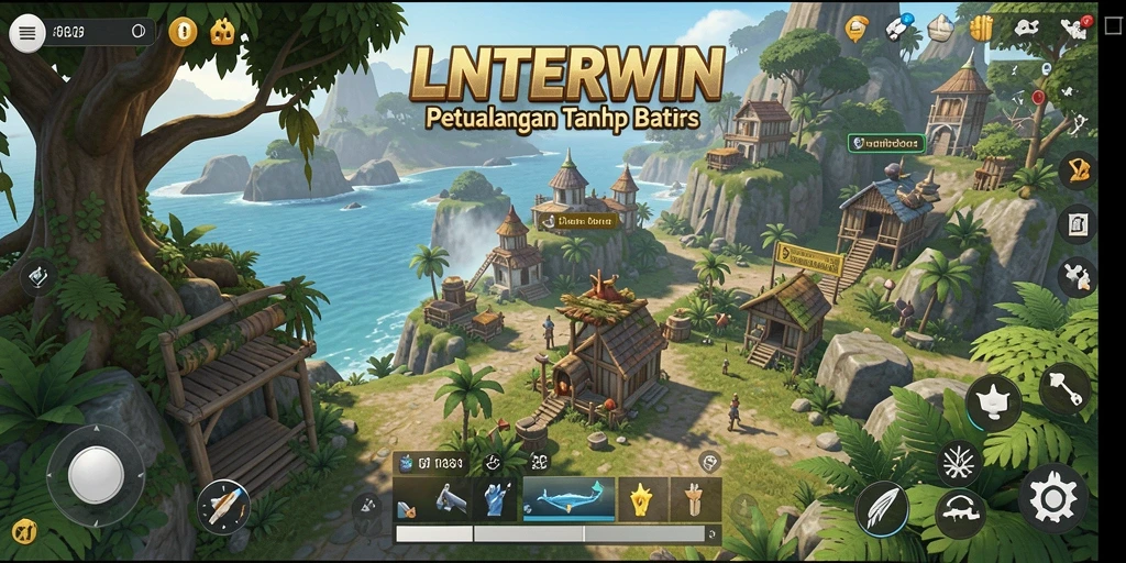 Tampilan gameplay LNTERWIN yang menakjubkan dalam dunia terbuka.