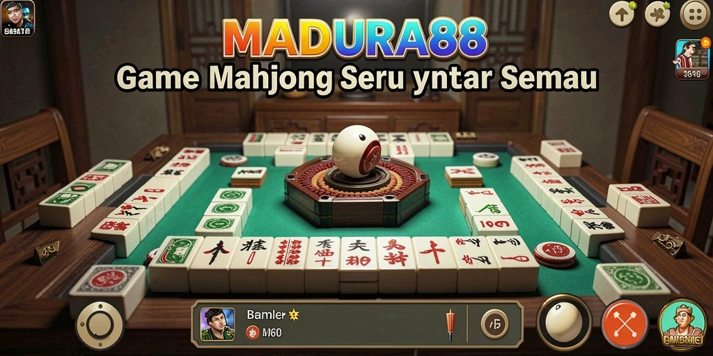 Screenshot menampilkan gameplay menarik di MADURA88 Mahjong.