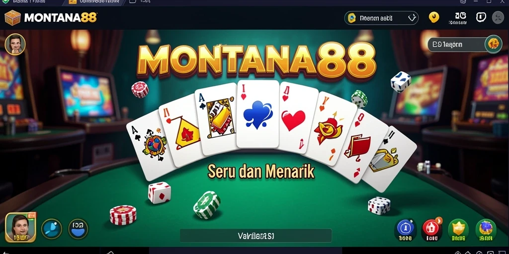 Tampilan gameplay domino yang seru dan menarik di MONTANA88.