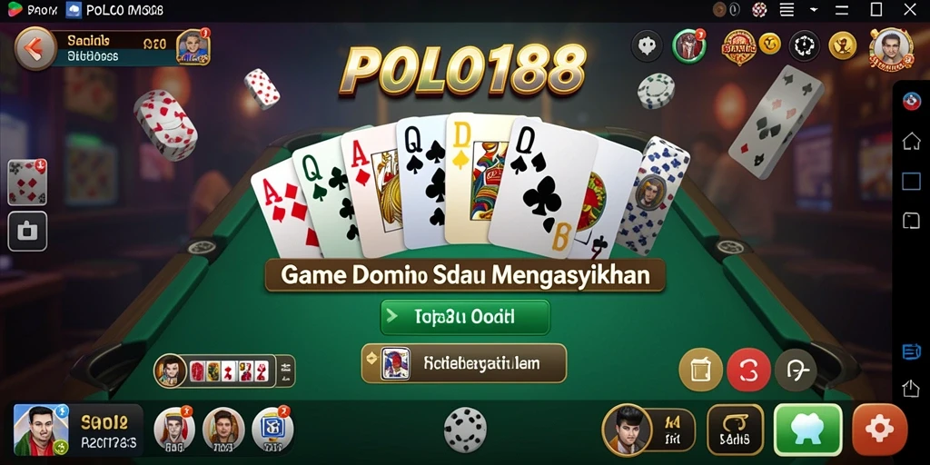 Screenshots gameplay POLO188 dengan berbagai mode Domino yang seru.