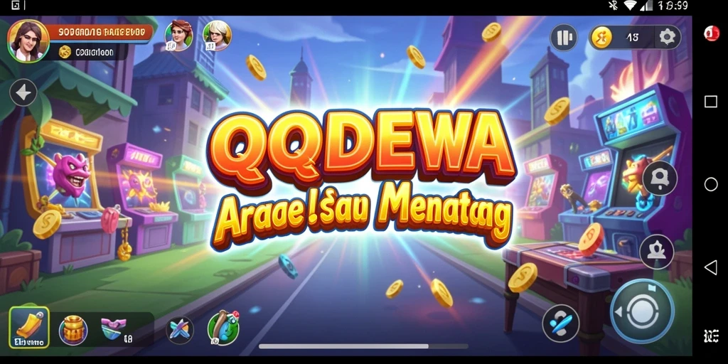 Tampilan gameplay seru dan penuh aksi dalam QQDEWA.
