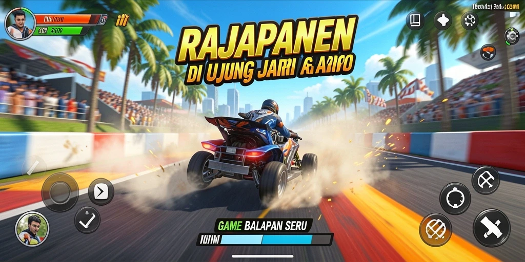 Gameplay balapan seru di RAJAPANEN dengan grafis menakjubkan
