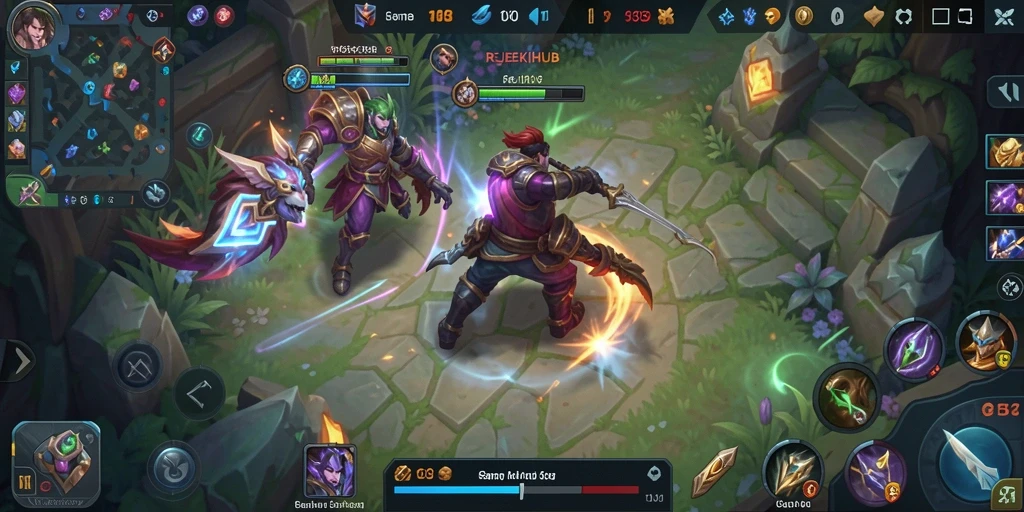 Tampilan gameplay REJEKIHUB yang menegangkan dan penuh strategi.