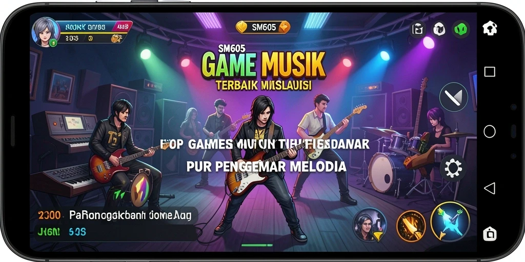 Tampilan layar gameplay SM605 yang seru dan interaktif.