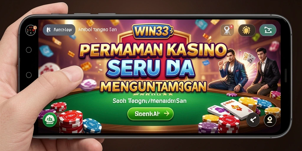 Screenshoot gameplay WIN33 menampilkan aksi seru permainan Kasino.